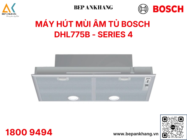 Máy hút mùi âm tủ Bosch HMH.DHL775B - Series 4 - Made in Germany